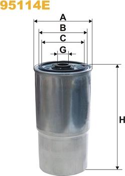 WIX Filters 95114E - Горивен филтър vvparts.bg