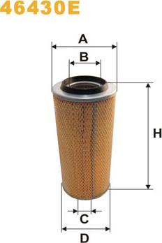 WIX Filters 46430E - Въздушен филтър vvparts.bg