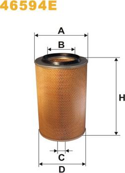 WIX Filters 46594E - Въздушен филтър vvparts.bg