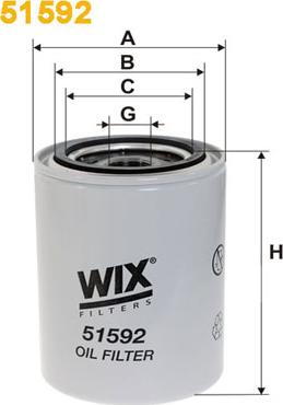 WIX Filters 51592 - Маслен филтър vvparts.bg