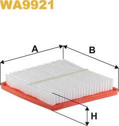 WIX Filters WA9921 - Въздушен филтър vvparts.bg