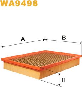 WIX Filters WA9498 - Въздушен филтър vvparts.bg