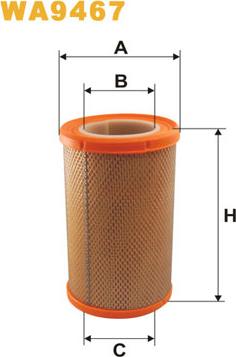 WIX Filters WA9467 - Въздушен филтър vvparts.bg