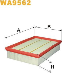 WIX Filters WA9562 - Въздушен филтър vvparts.bg