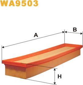 WIX Filters WA9503 - Въздушен филтър vvparts.bg