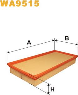 WIX Filters WA9515 - Въздушен филтър vvparts.bg