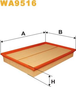 WIX Filters WA9516 - Въздушен филтър vvparts.bg