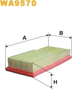 WIX Filters WA9570 - Въздушен филтър vvparts.bg