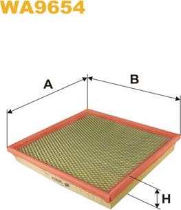 WIX Filters WA9654 - Въздушен филтър vvparts.bg