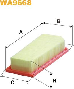 WIX Filters WA9668 - Въздушен филтър vvparts.bg