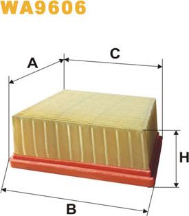 WIX Filters WA9606 - Въздушен филтър vvparts.bg