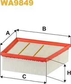 WIX Filters WA9849 - Въздушен филтър vvparts.bg