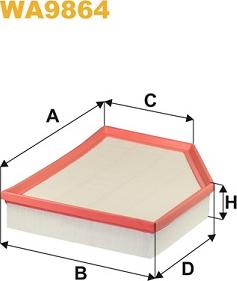 WIX Filters WA9864 - Въздушен филтър vvparts.bg