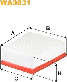 WIX Filters WA9831 - Въздушен филтър vvparts.bg