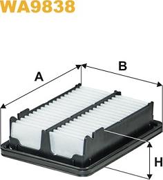 WIX Filters WA9838 - Въздушен филтър vvparts.bg