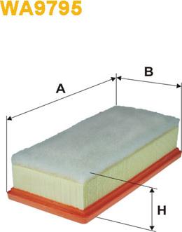 WIX Filters WA9795 - Въздушен филтър vvparts.bg