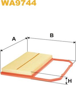 WIX Filters WA9744 - Въздушен филтър vvparts.bg