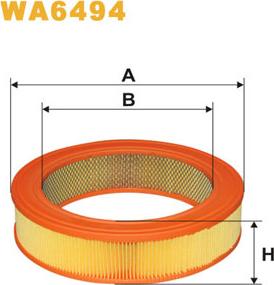 WIX Filters WA6494 - Въздушен филтър vvparts.bg