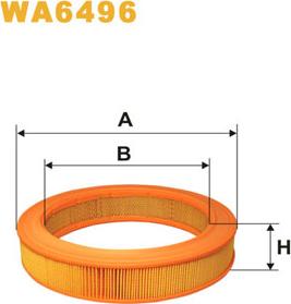 WIX Filters WA6496 - Въздушен филтър vvparts.bg