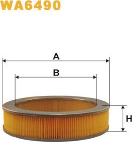 WIX Filters WA6490 - Въздушен филтър vvparts.bg