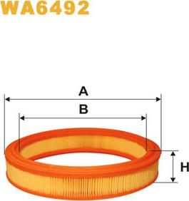 WIX Filters WA6492 - Въздушен филтър vvparts.bg