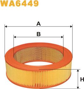 WIX Filters WA6449 - Въздушен филтър vvparts.bg