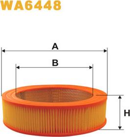 WIX Filters WA6448 - Въздушен филтър vvparts.bg