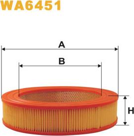 WIX Filters WA6451 - Въздушен филтър vvparts.bg