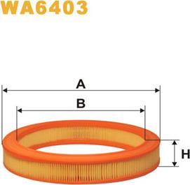 WIX Filters WA6403 - Въздушен филтър vvparts.bg