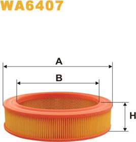 WIX Filters WA6407 - Въздушен филтър vvparts.bg