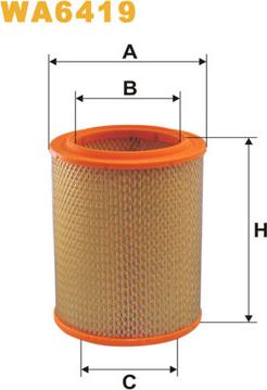 WIX Filters WA6419 - Въздушен филтър vvparts.bg