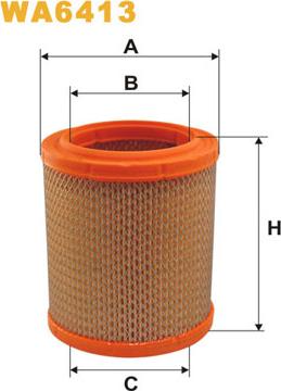 WIX Filters WA6413 - Въздушен филтър vvparts.bg