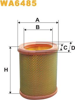 WIX Filters WA6485 - Въздушен филтър vvparts.bg