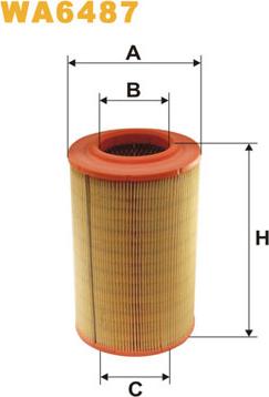 WIX Filters WA6487 - Въздушен филтър vvparts.bg