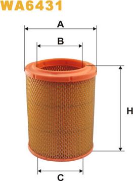 WIX Filters WA6431 - Въздушен филтър vvparts.bg