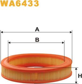 WIX Filters WA6433 - Въздушен филтър vvparts.bg