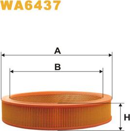 WIX Filters WA6437 - Въздушен филтър vvparts.bg