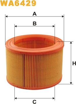 WIX Filters WA6429 - Въздушен филтър vvparts.bg