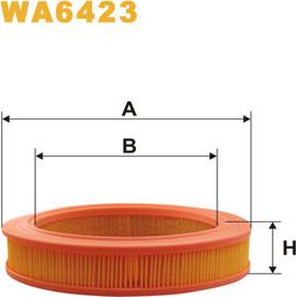 WIX Filters WA6423 - Въздушен филтър vvparts.bg