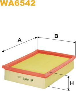 WIX Filters WA6542 - Въздушен филтър vvparts.bg