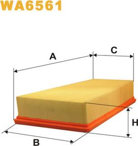 WIX Filters WA6561 - Въздушен филтър vvparts.bg