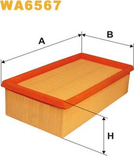 WIX Filters WA6567 - Въздушен филтър vvparts.bg