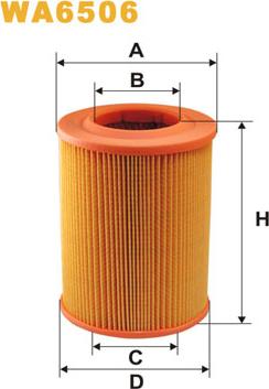 WIX Filters WA6506 - Въздушен филтър vvparts.bg