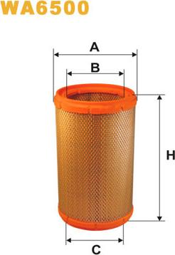 WIX Filters WA6500 - Въздушен филтър vvparts.bg