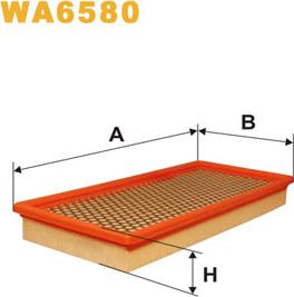 WIX Filters WA6580 - Въздушен филтър vvparts.bg