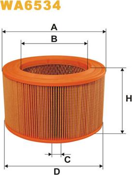 WIX Filters WA6534 - Въздушен филтър vvparts.bg