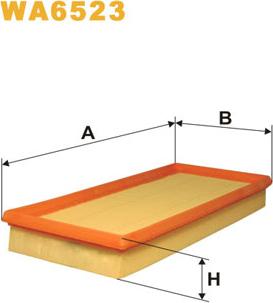 WIX Filters WA6523 - Въздушен филтър vvparts.bg