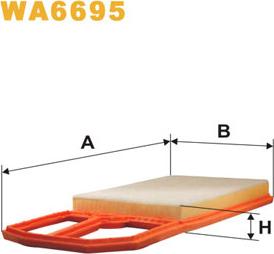 WIX Filters WA6695 - Въздушен филтър vvparts.bg