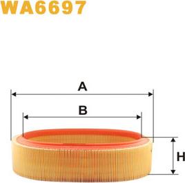 WIX Filters WA6697 - Въздушен филтър vvparts.bg