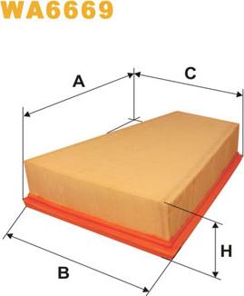 WIX Filters WA6669 - Въздушен филтър vvparts.bg